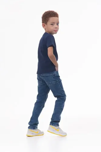 Детская футболка для мальчиков Rumino Jeans BOYDBL040, Темно-синий, фото № 15