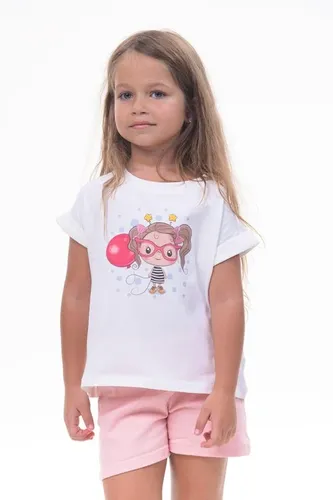 Детская футболка для девочек Rumino Jeans GRLFK41WHTWG062, Белый, фото № 9