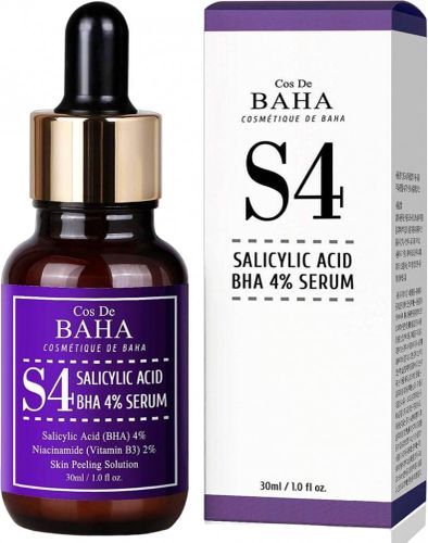 Сыворотка для проблемной кожи Cos De BAHA S4 Salicylic Acid BHA 4%, 30 мл