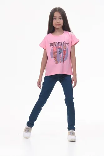 Детская футболка для девочек Rumino Jeans GRLFK13PWGS037, Розовый, фото № 23