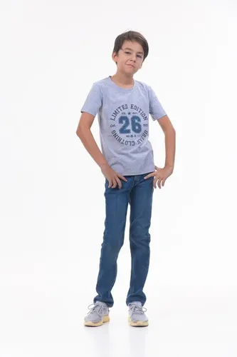 Детская футболка для мальчиков Rumino Jeans BOYFK25GRWLS021, Серый, фото № 20