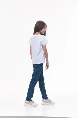 Детская футболка для девочек Rumino Jeans GRLFK47WHTWG052, Белый, фото № 13