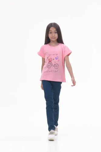 Детская футболка для девочек Rumino Jeans GRLFKPWBK005, Розовый, фото № 15