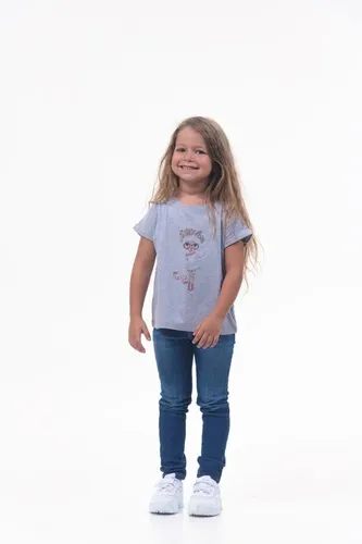 Детская футболка для девочек Rumino Jeans GRLFK4GRWG022, Серый, фото № 12