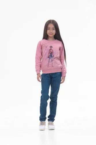 Детская кофта с длинным рукавом для девочек Rumino Jeans GS003PWG004, Розовый, фото № 10