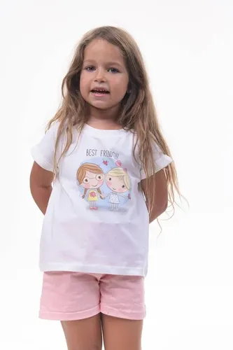 Детская футболка для девочек Rumino Jeans GRLFK7WHTWGS057, Белый, фото № 14