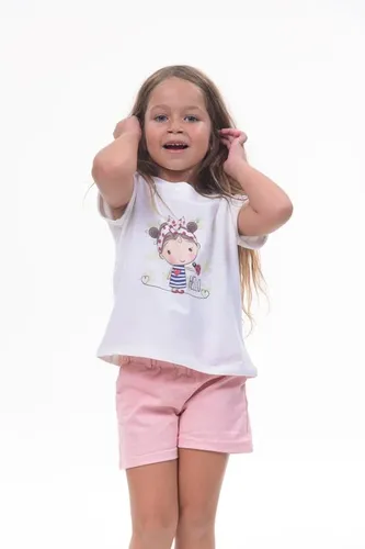 Детская футболка для девочек Rumino Jeans GRLFK42WHTWG051, Белый, фото № 12