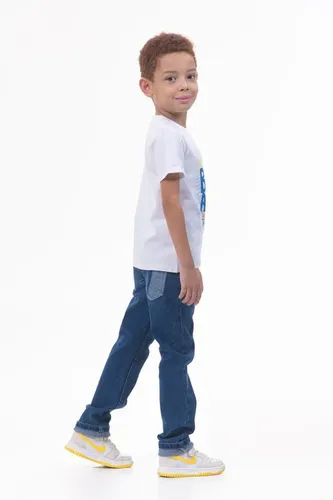 Детская футболка для мальчиков Rumino Jeans BOYFK44WHTWB034, Белый, фото № 13