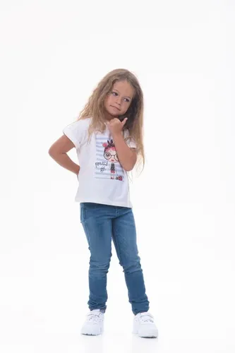 Детская футболка для девочек Rumino Jeans GRLFK41WHTWG070, Белый, фото