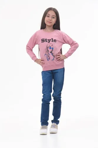 Детская кофта с длинным рукавом для девочек Rumino Jeans GS003PWG011, Розовый, купить недорого