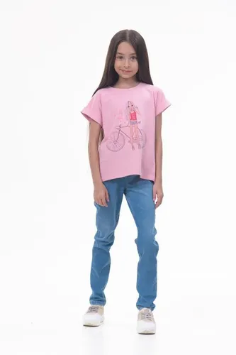 Детская футболка для девочек Rumino Jeans GRLFK34PWG029, Розовый