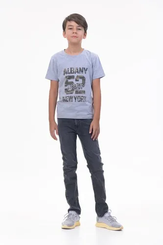 Детская футболка для мальчиков Rumino Jeans BOYFK25GRWLS003, Серый, фото