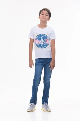 Детская футболка для мальчиков Rumino Jeans BOYFK51WHTWS017, Белый, фото