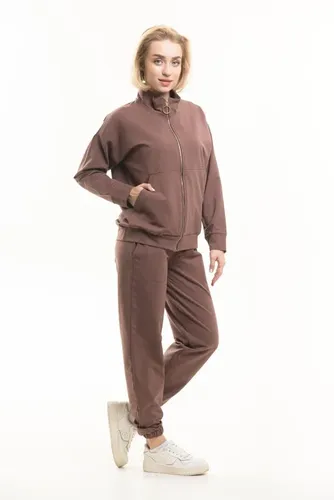 Женский брючный костюм Rumino Jeans DBLWMNBRN003, Коричневый, фото № 15