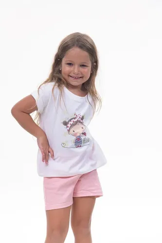 Детская футболка для девочек Rumino Jeans GRLFK42WHTWG051, Белый, фото № 15
