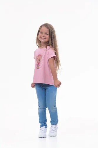 Детская футболка для девочек Rumino Jeans GRLFK3PWBR004, Розовый, 5000000 UZS
