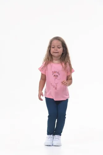 Детская футболка для девочек Rumino Jeans GRLFK1PWG028, Розовый, arzon