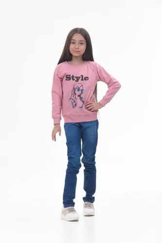 Детская кофта с длинным рукавом для девочек Rumino Jeans GS003PWG011, Розовый, фото