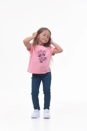 Детская футболка для девочек Rumino Jeans GRLFK1PWAM031, Розовый, фото № 12