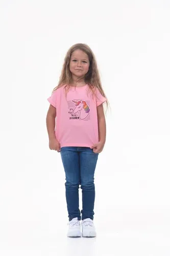Детская футболка для девочек Rumino Jeans GRLFK1PWUC021, Розовый, фото № 21