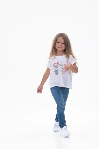 Детская футболка для девочек Rumino Jeans GRLFK41WHTWG071, Белый, фото
