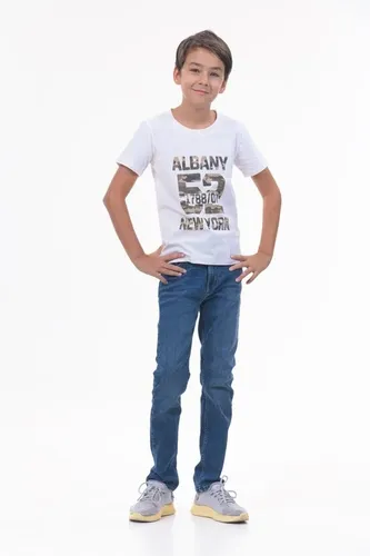 Детская футболка для мальчиков Rumino Jeans BOYFK51WHTWLS014, Белый, фото № 23