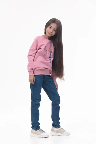 Детская кофта с длинным рукавом для девочек Rumino Jeans GS003PWGS006, Розовый, 7000000 UZS