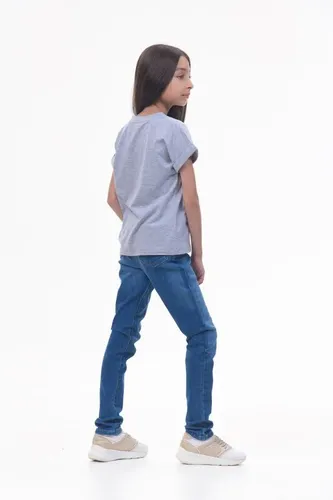 Детская футболка для девочек Rumino Jeans GRLFK17GRWHSDLS008, Серый, купить недорого