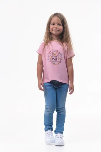 Детская футболка для девочек Rumino Jeans GRLFK38PWLS036, Розовый, arzon