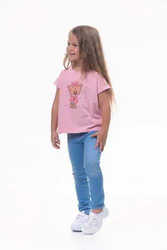 Детская футболка для девочек Rumino Jeans GRLFK3PWBR004, Розовый, фото № 14