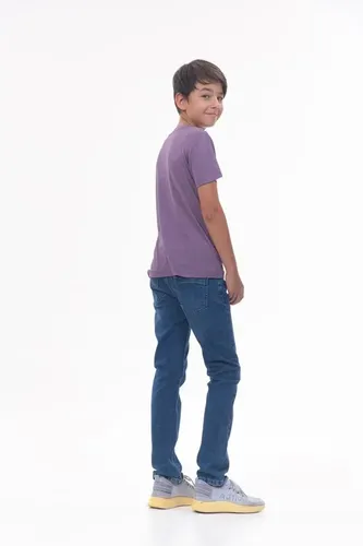 Детская футболка для мальчиков Rumino Jeans BOYPRPL019, Фиолетовый, foto