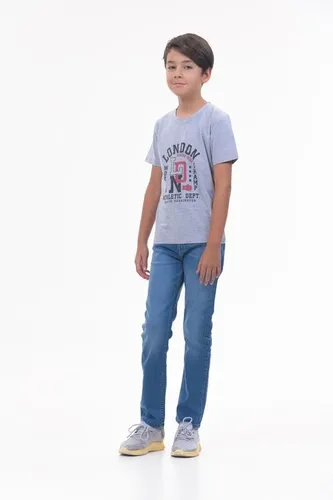 Детская футболка для мальчиков Rumino Jeans BOYFK25GRWLS010, Серый, фото № 18