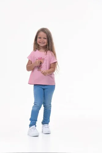 Детская футболка для девочек Rumino Jeans GRLFK3PWBR004, Розовый, фото № 17