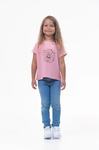 Детская футболка для девочек Rumino Jeans GRLFK38PWLS036, Розовый, sotib olish