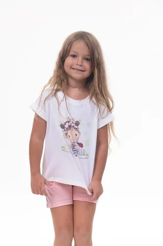 Детская футболка для девочек Rumino Jeans GRLFK42WHTWG051, Белый