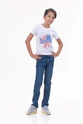 Детская футболка для мальчиков Rumino Jeans BOYFK51WHTWLS020, Белый, 5000000 UZS