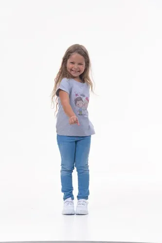 Детская футболка для девочек Rumino Jeans GRLFK4GRWBDG002, Серый, фото № 9