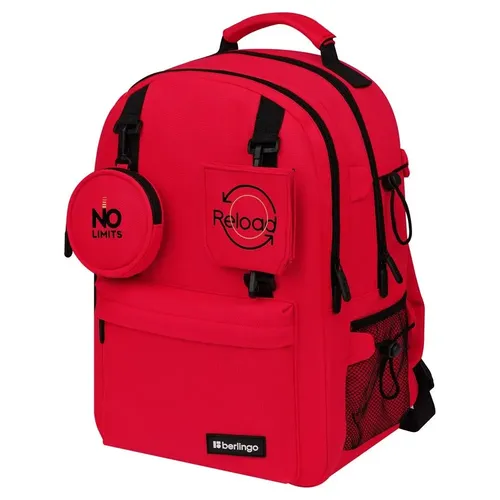 Рюкзак Berlingo Urban Neon light уплотненная спинка, Красный