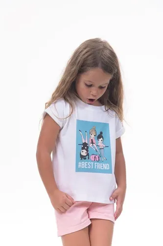 Детская футболка для девочек Rumino Jeans GRLFK41WHTWGS053, Белый, купить недорого