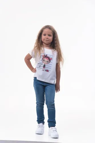 Детская футболка для девочек Rumino Jeans GRLFK41WHTWG070, Белый, arzon