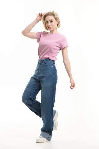 Женская футболка Rumino Jeans TSHRTWMNDPNK005, Темно-розовый, фото