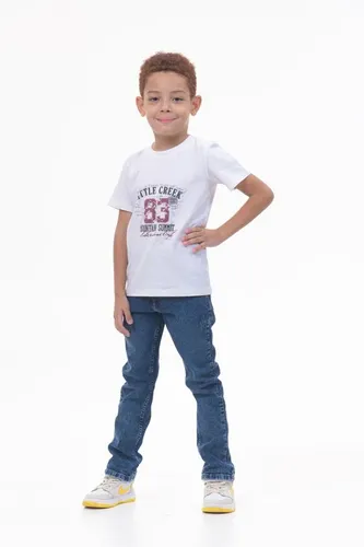 Детская футболка для мальчиков Rumino Jeans BOYFK44WHRWLS039, Белый