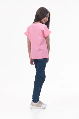 Детская футболка для девочек Rumino Jeans GRLFK15PKWG066, Розовый, фото № 11