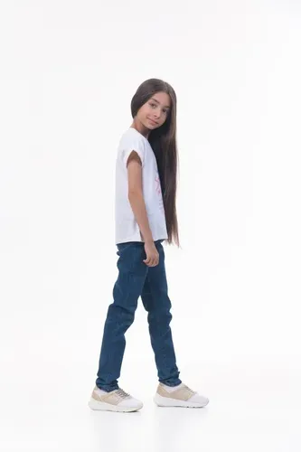 Детская футболка для девочек Rumino Jeans GRLFK47WHTWLS050, Белый, фото № 15