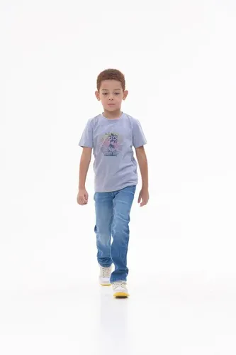 Детская футболка для мальчиков Rumino Jeans BOYFK10GRWB029, Серый, фото № 19