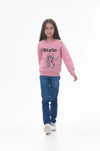 Детская кофта с длинным рукавом для девочек Rumino Jeans GS003PWG011, Розовый, 7000000 UZS