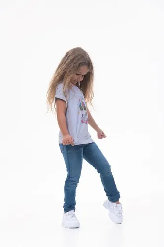 Детские джинсы для девочек Rumino Jeans GJNSBLCK001, Синий, фото № 9
