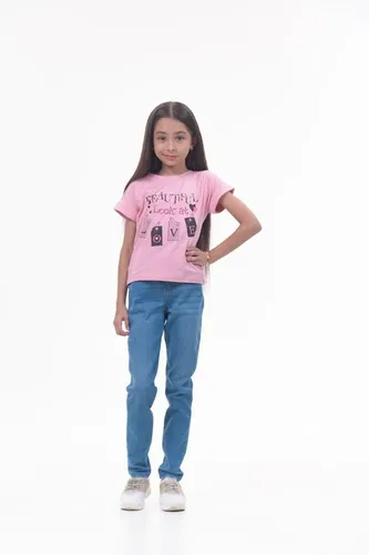 Детская футболка для девочек Rumino Jeans GRLFK34PWLS025, Розовый