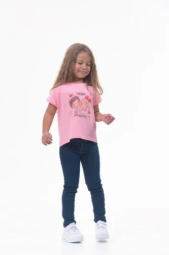 Детская футболка для девочек Rumino Jeans GRLFK2PWBDG026, Розовый, фото № 9