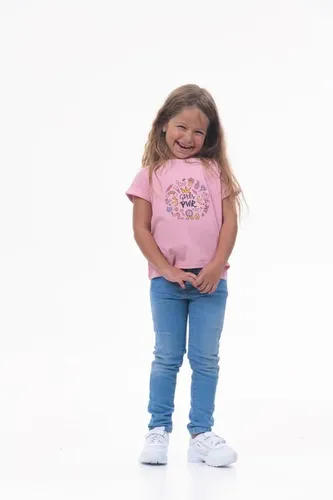 Детская футболка для девочек Rumino Jeans GRLFK38PWLS036, Розовый, фото № 15